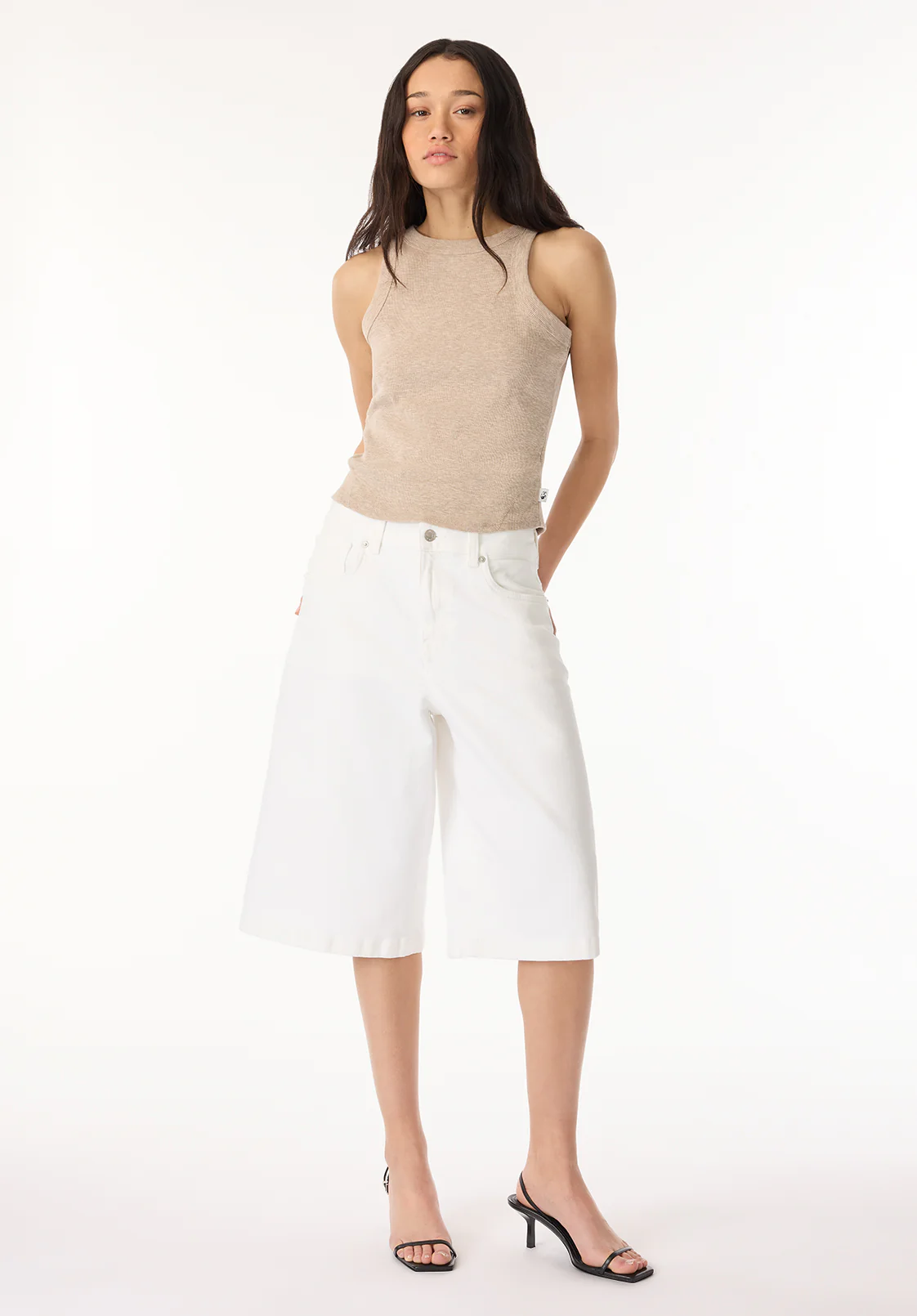 Jackie Women's Jorts, White - BL16074