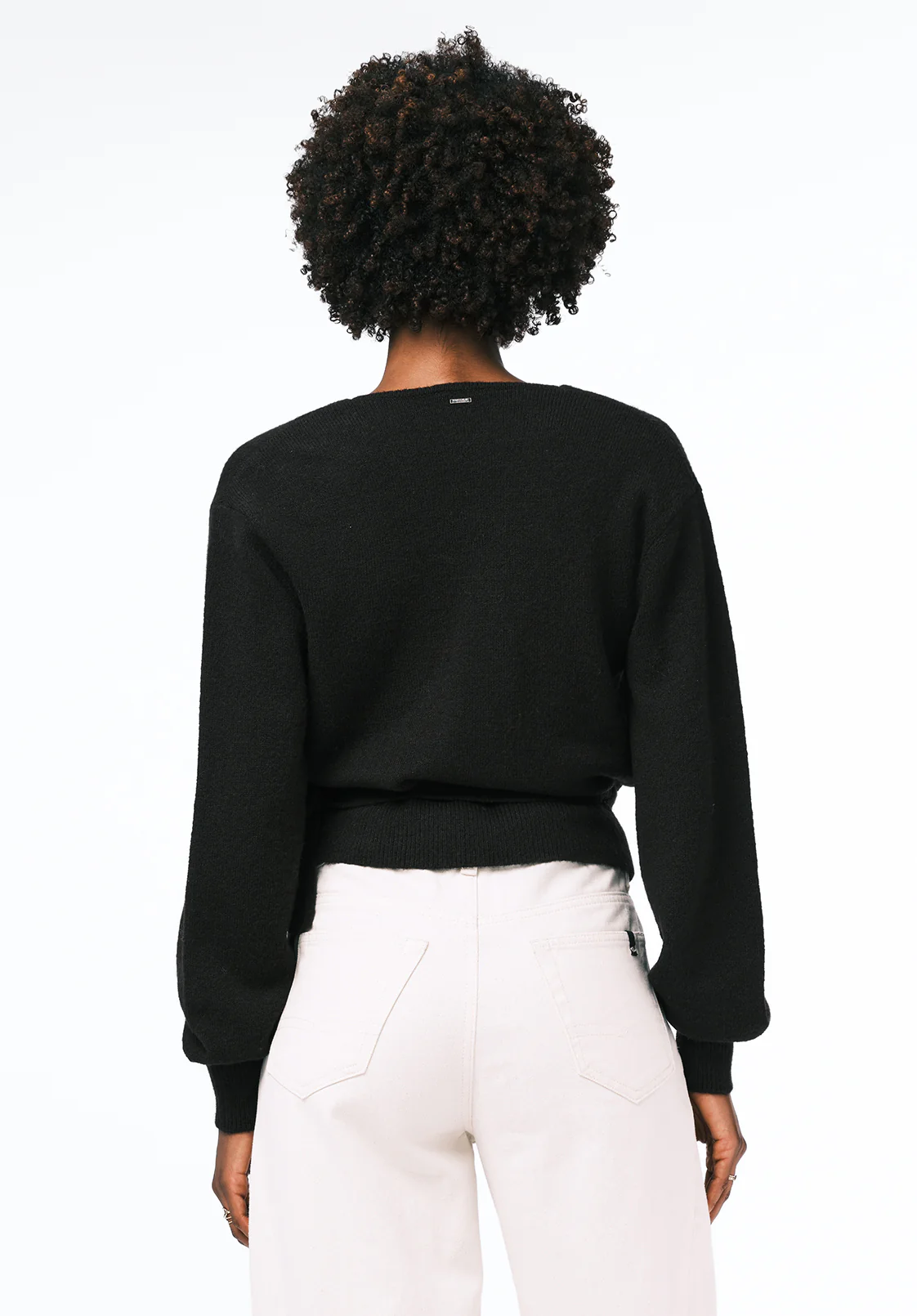 Jadis Women's Wrap Front Sweater, Black - SW0099 - Image 4