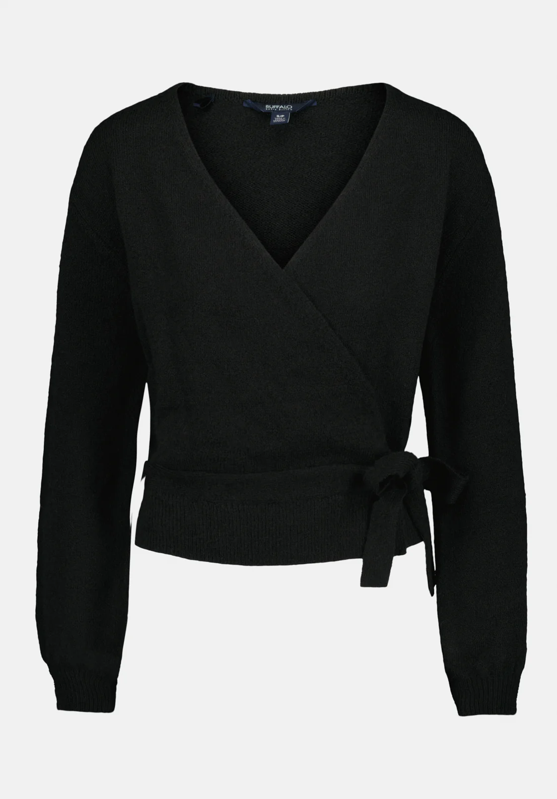 Jadis Women's Wrap Front Sweater, Black - SW0099 - Image 5