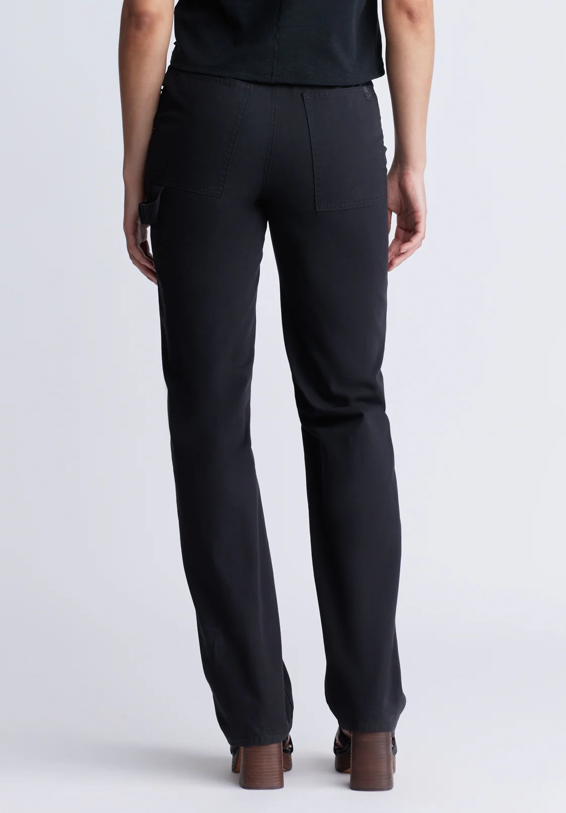 Jane Women's Super High Rise Loose Straight Pants, Black - BL15966 - Image 4