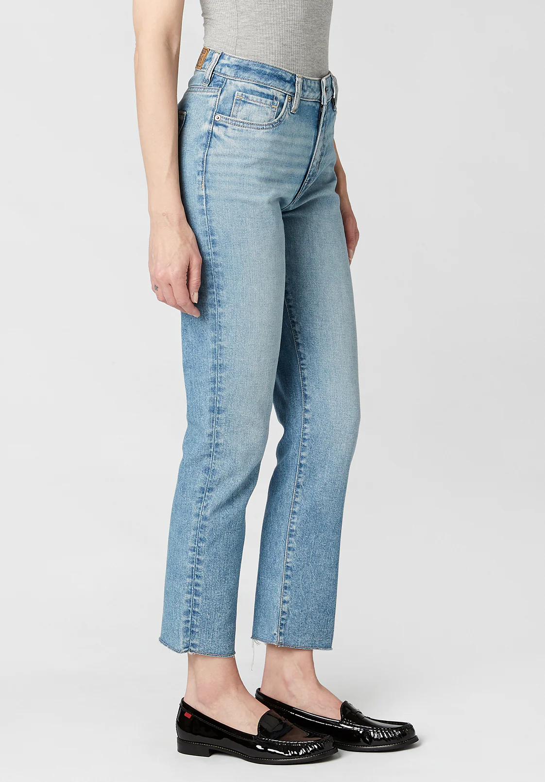 Jayden Women's High Rise Straight Jeans, Light Vintage - BL15792 - Image 3