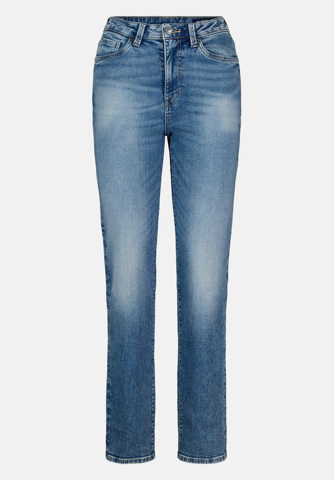 Jayden Women's High Rise Straight Jeans, Whiskered and Sanded - BL15836 - Image 5