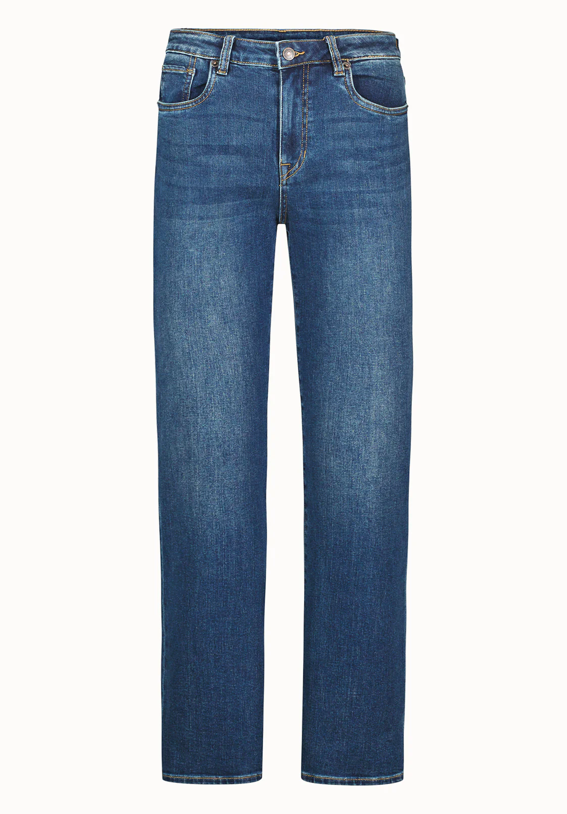 Jayden Women's High Rise Straight Jeans, Indigo Contrast - BL16062 - Image 5