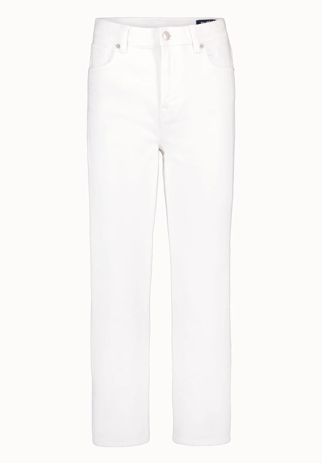 Jayden Women's High Rise Straight Jeans, White - BL16085 - Image 5