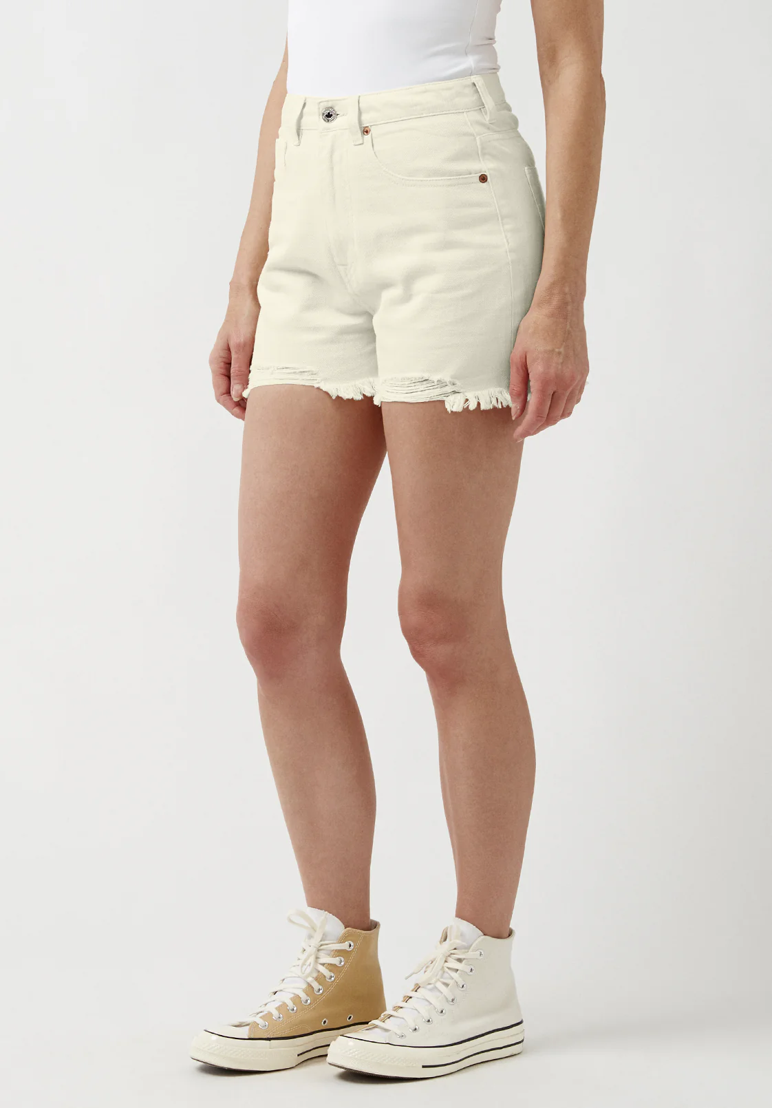 Joanna Women's Super High Rise Shorts, Turtledove - BL15913 - Image 3