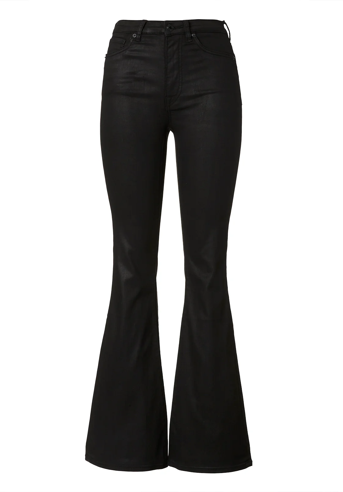 Joplin Women's High Rise Flared Jeans, Coated Wash - BL15945 - Image 7