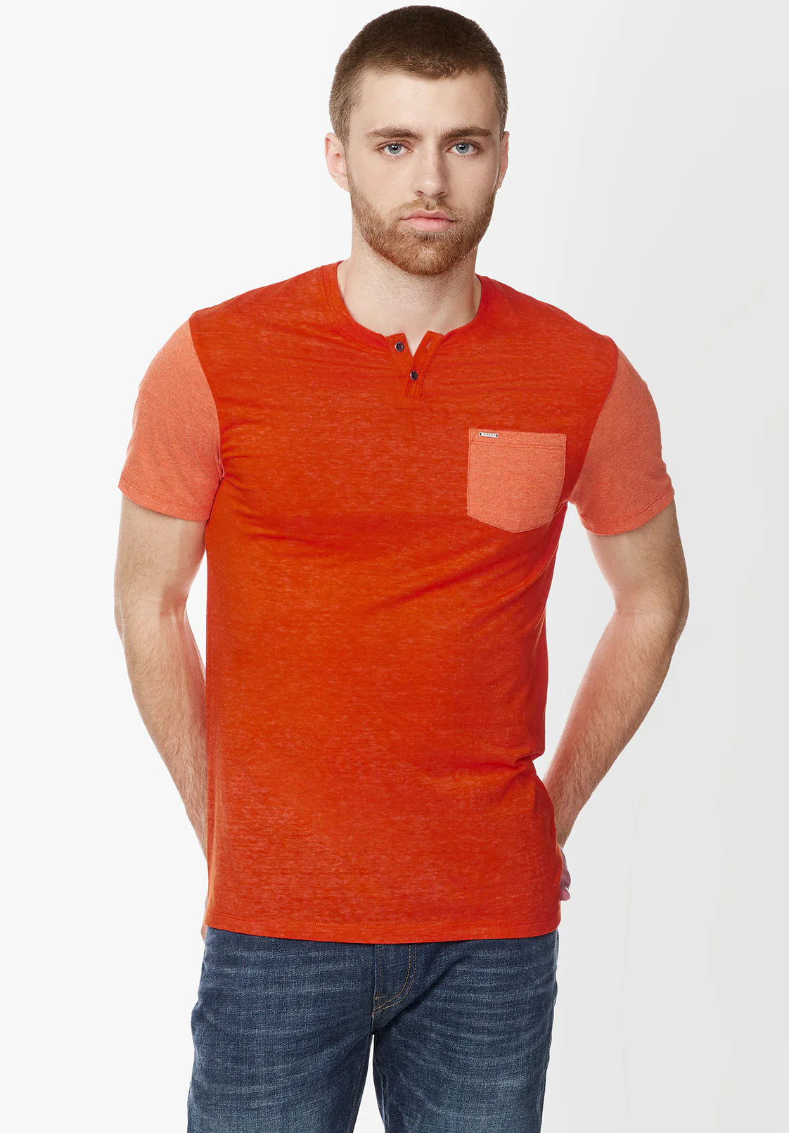 Kaddy Men's Pocket Tee, Redwood - BM23991 - Image 2