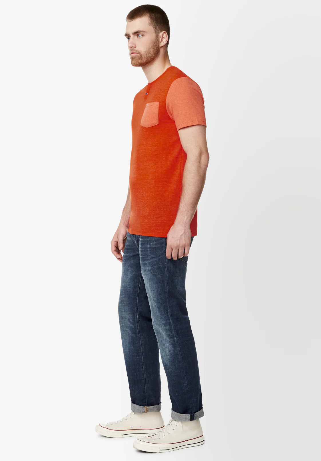 Kaddy Men's Pocket Tee, Redwood - BM23991 - Image 4