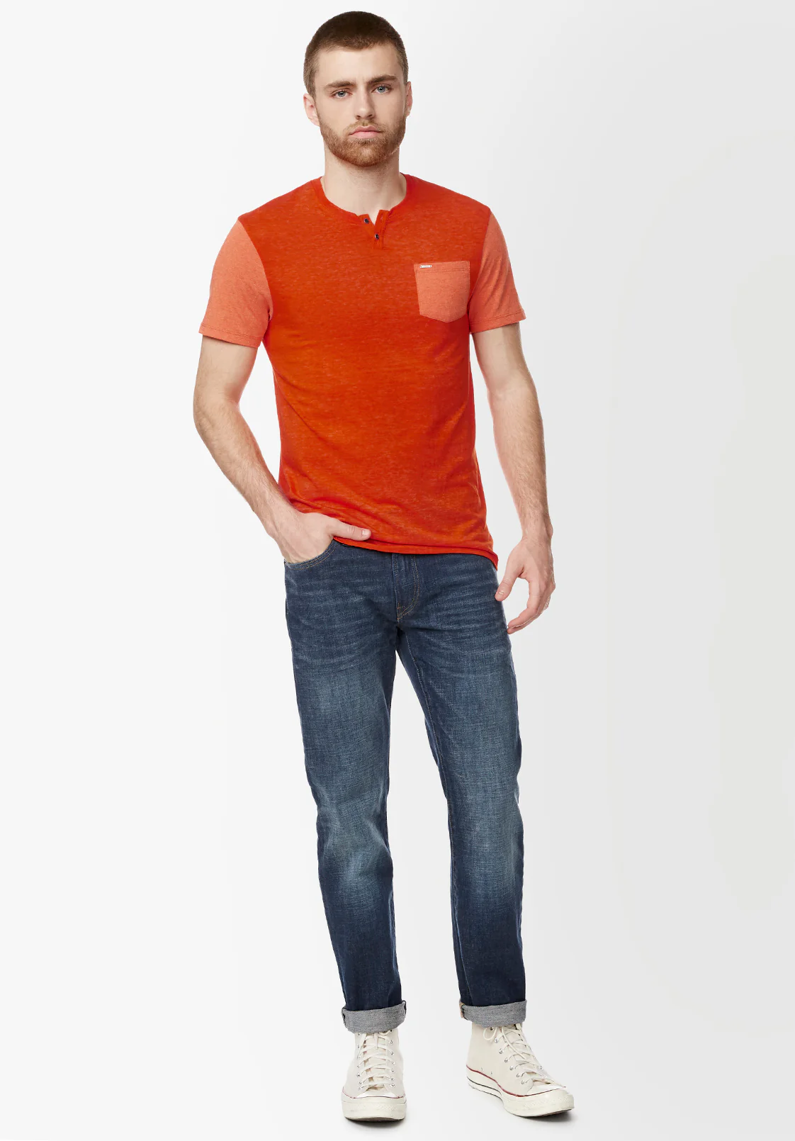 Kaddy Men's Pocket Tee, Redwood - BM23991 - Image 5