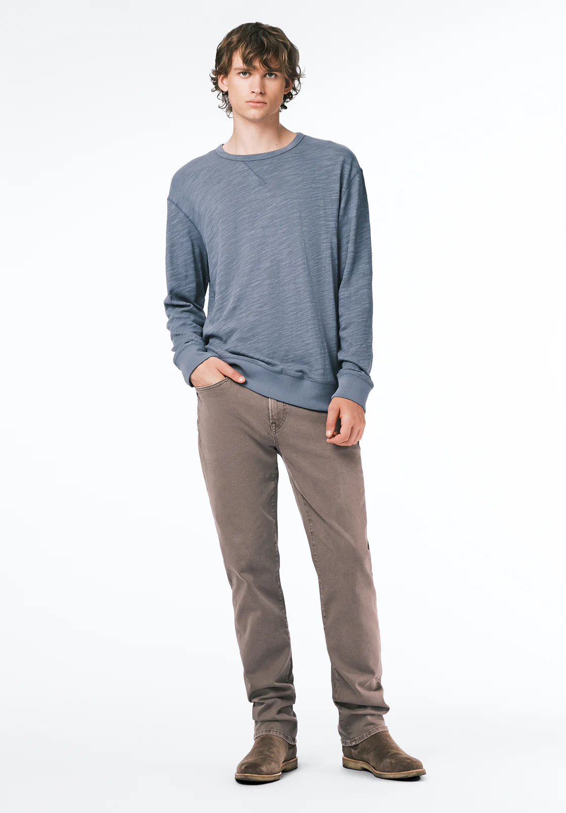 Kalder Men's Long Sleeve Relaxed Top, Mirage - BM24740
