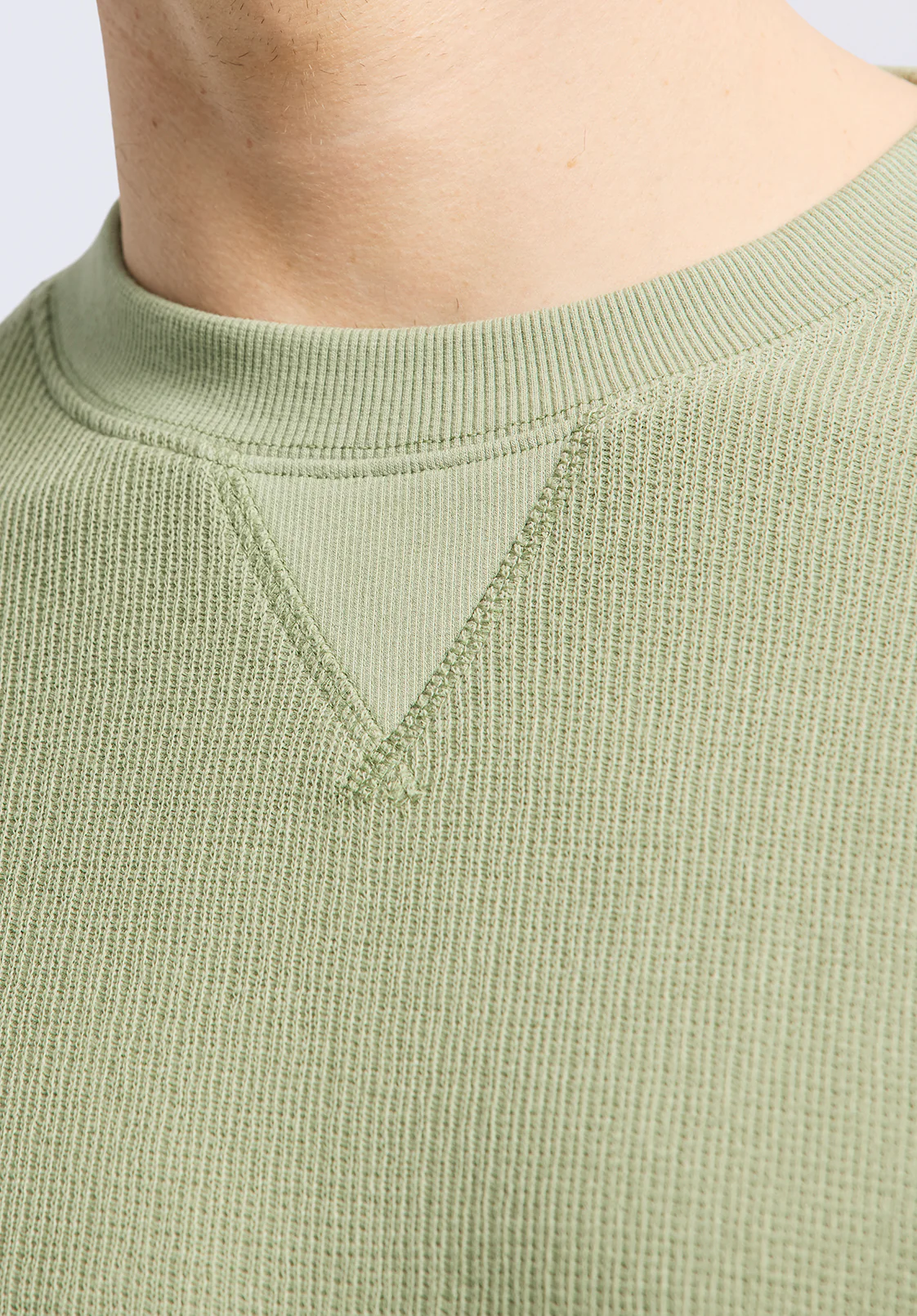 Kaleb Men's Long Sleeve Top, Hedge Green - BM24624 - Image 5