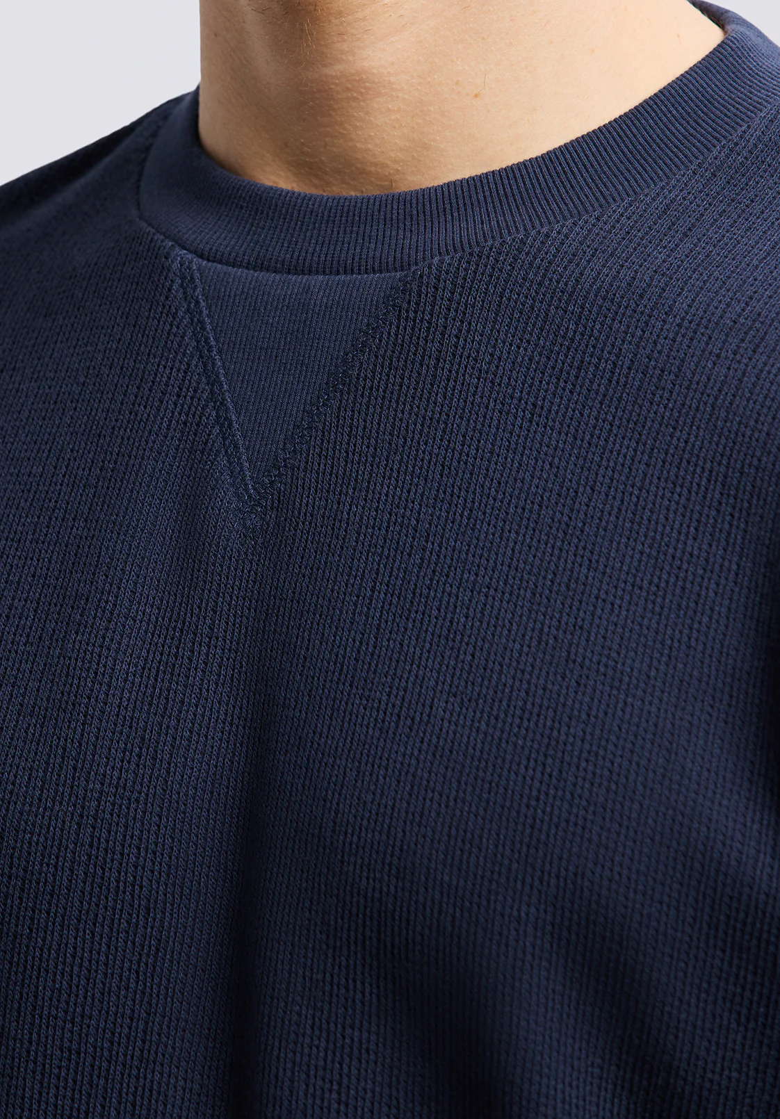 Kaleb Men's Long Sleeve Top, Midnight Blue - BM24624 - Image 5