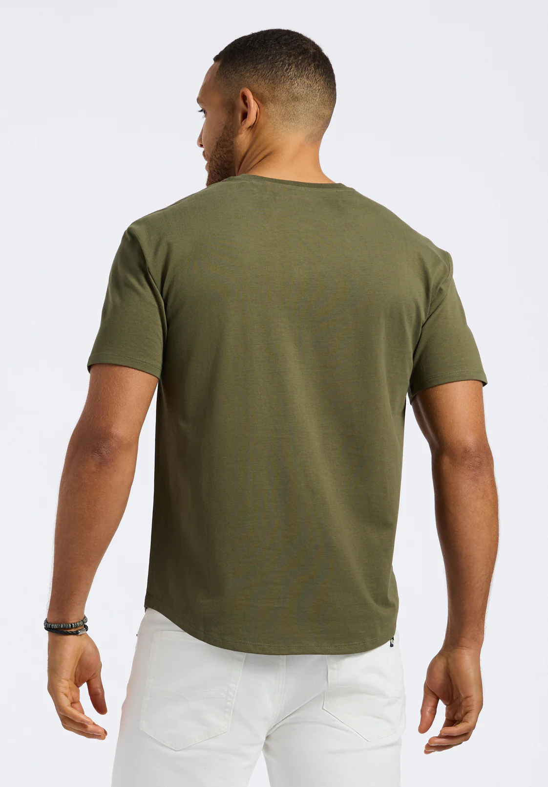 Kamel Men's Short Sleeve Jersey Henley, Fern - BM24602 - Image 4