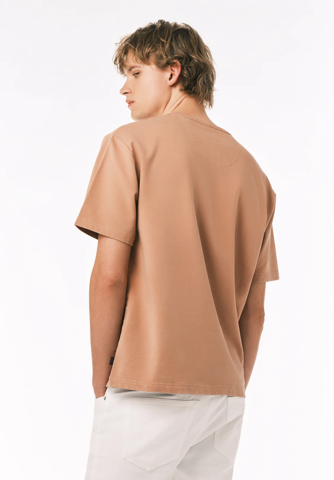 Kandor Men's Short Sleeve Henley, Roebuck - BM24782 - Image 4