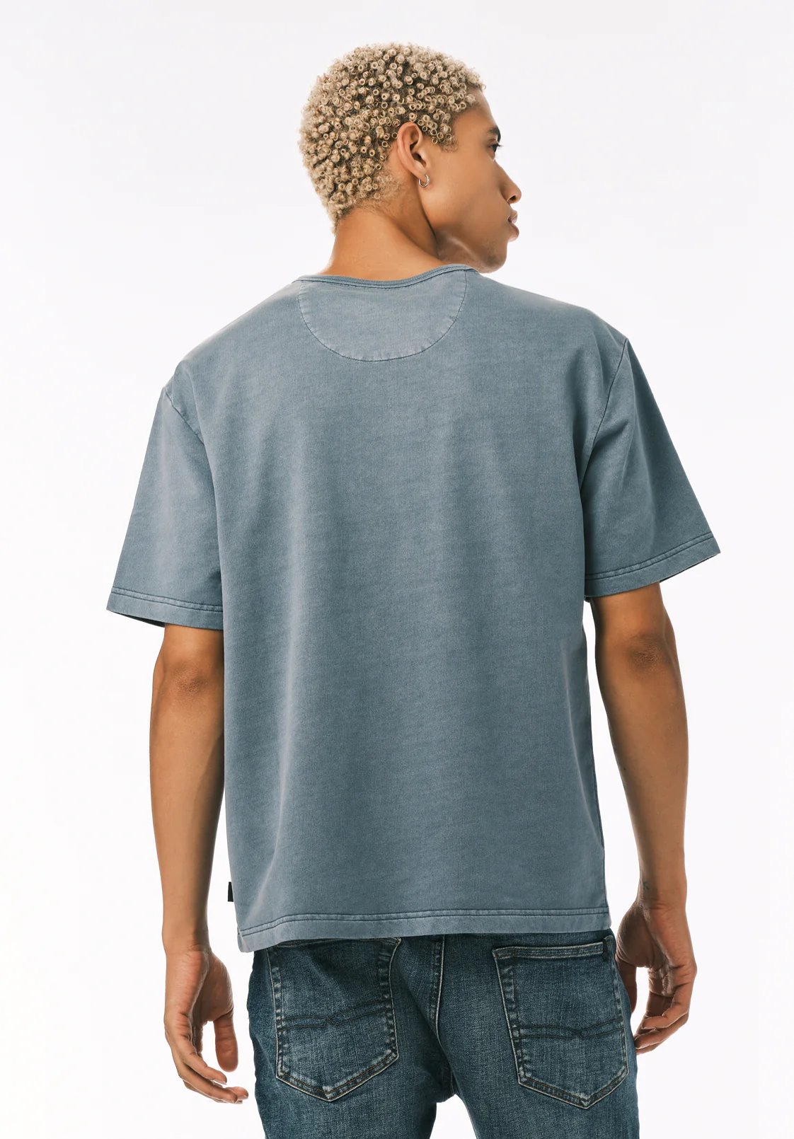 Kandor Men's Short Sleeve Henley, Mirage - BM24782 - Image 4