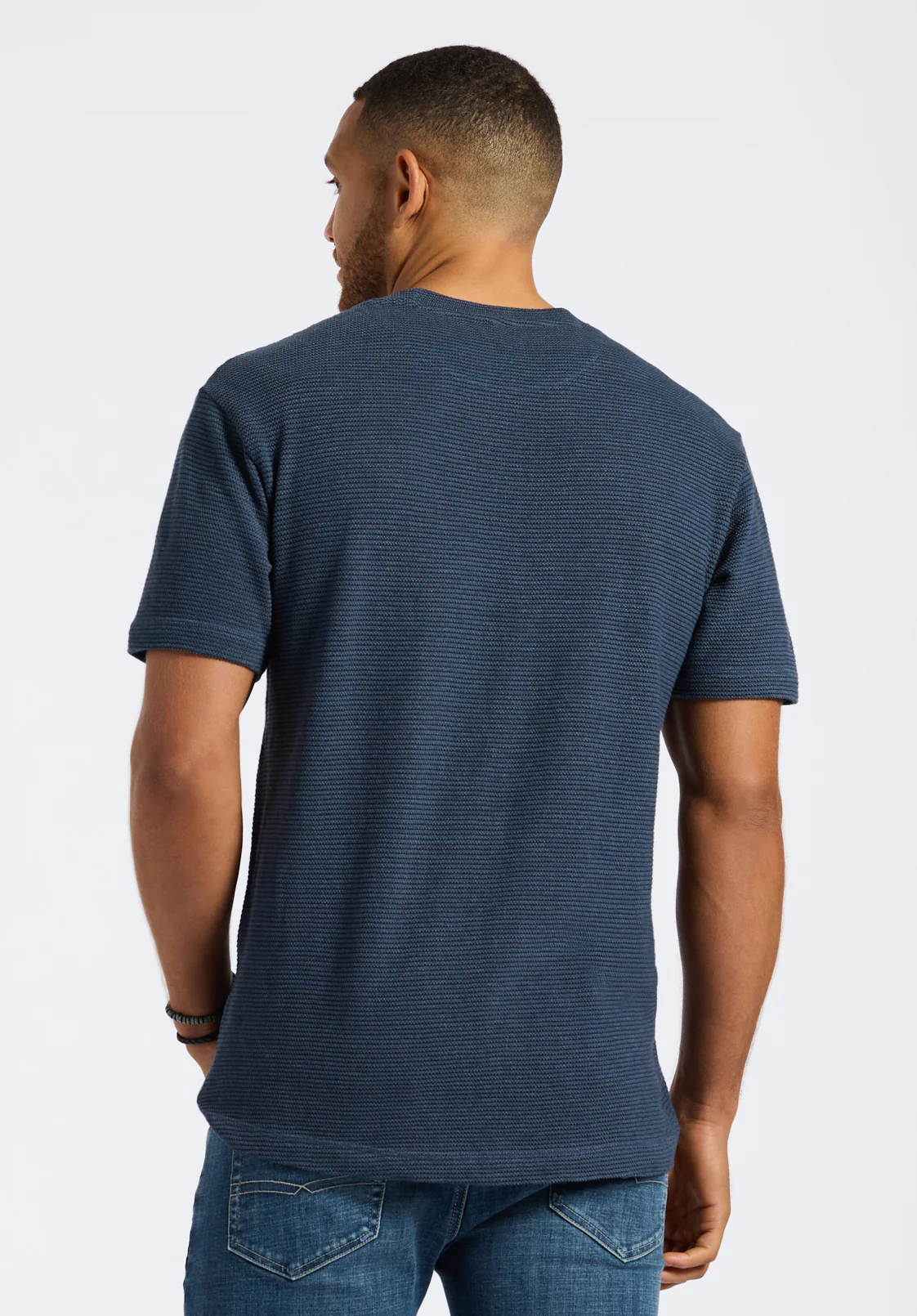 Karlton Men's Waffle-Knit Tee, Whale - BM24538 - Image 3