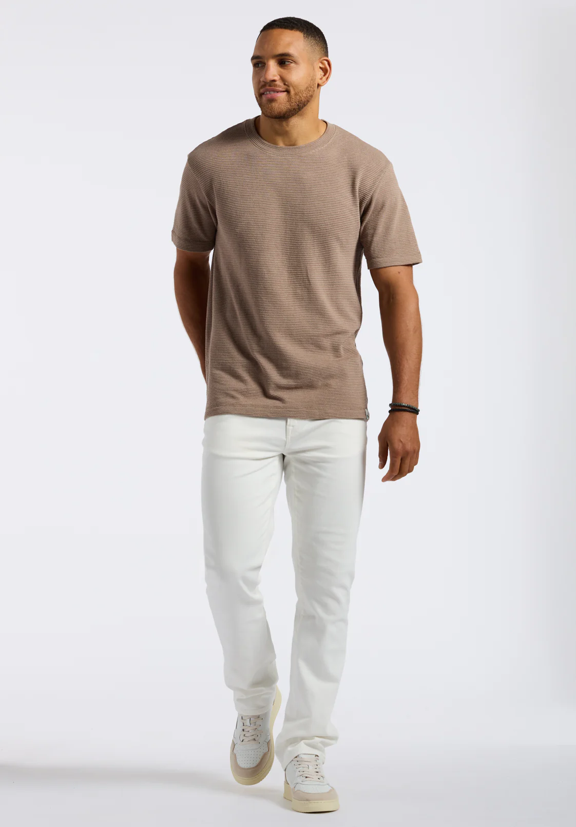 Karlton Men's Waffle-Knit Tee, Tuffet - BM24538