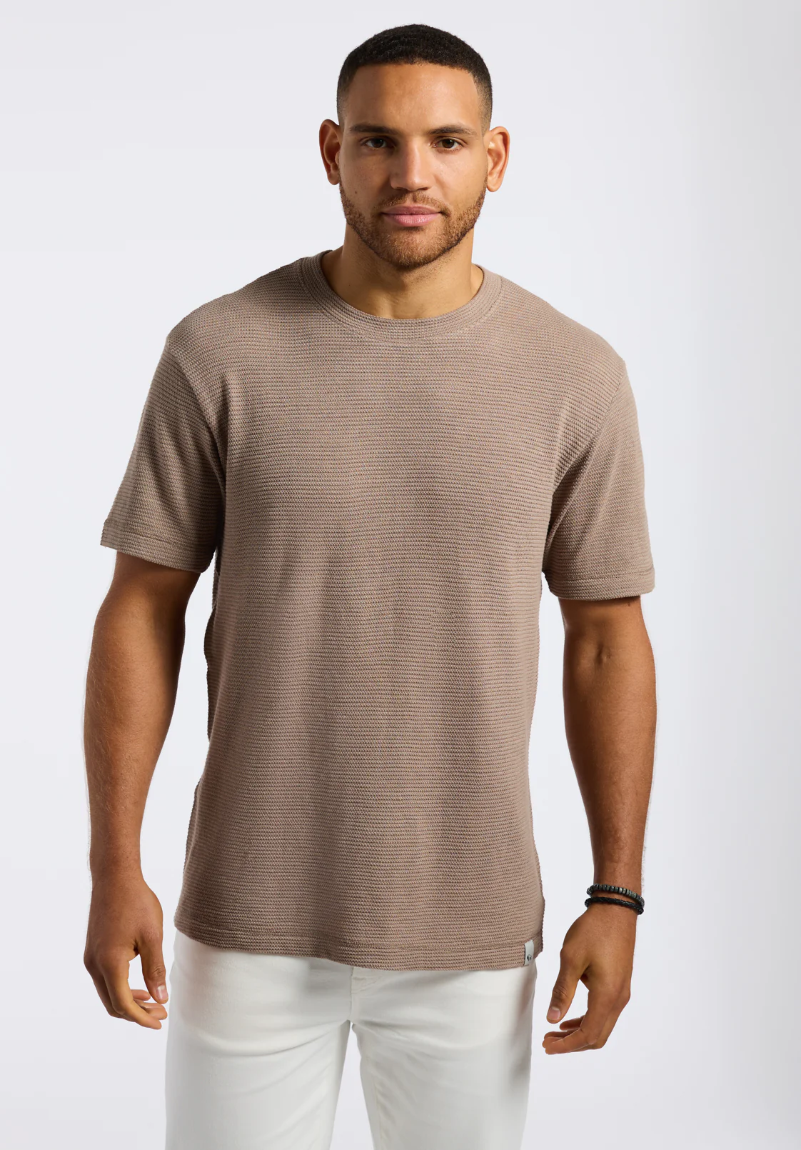 Karlton Men's Waffle-Knit Tee, Tuffet - BM24538 - Image 2