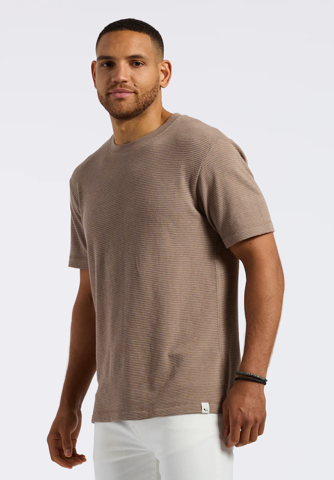 Karlton Men's Waffle-Knit Tee, Tuffet - BM24538 - Image 3