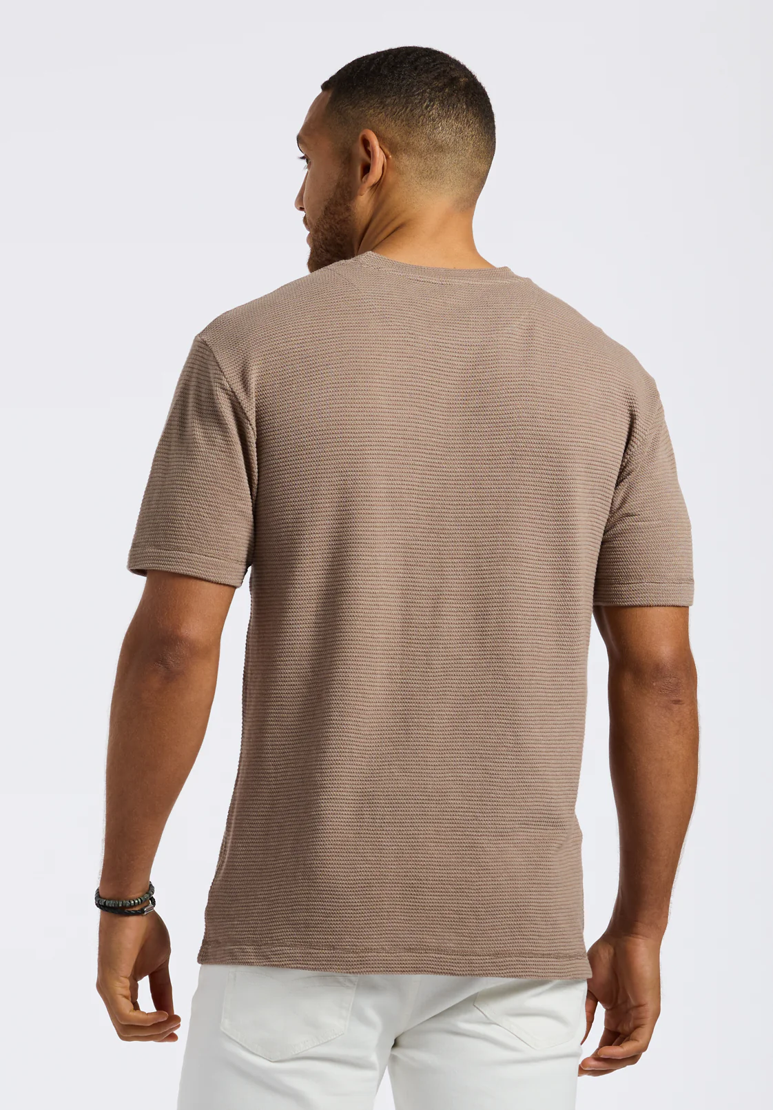 Karlton Men's Waffle-Knit Tee, Tuffet - BM24538 - Image 4