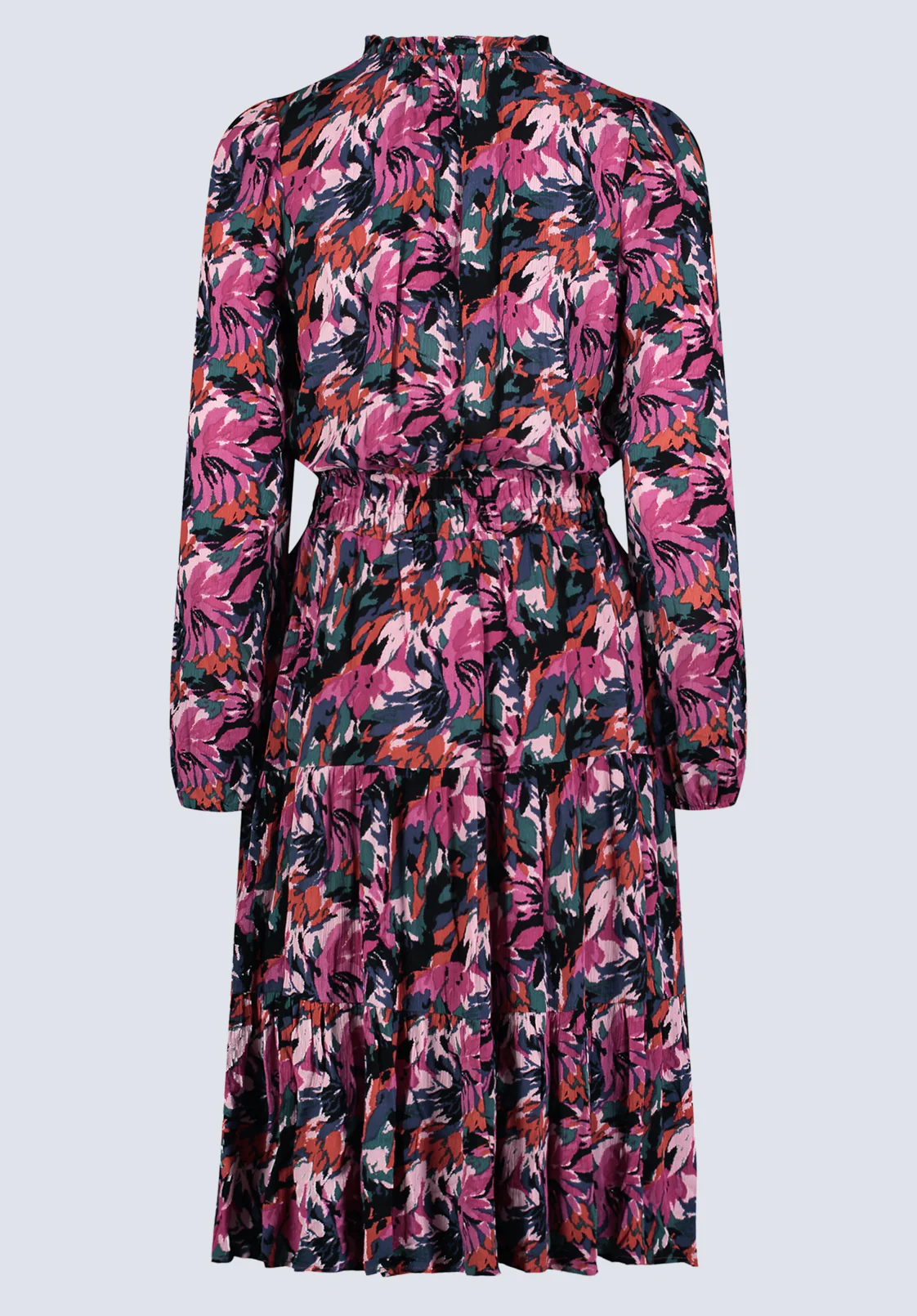 Karrigan Women's Long Sleeve Midi Dress, Abstract Floral - WD0059F - Image 7