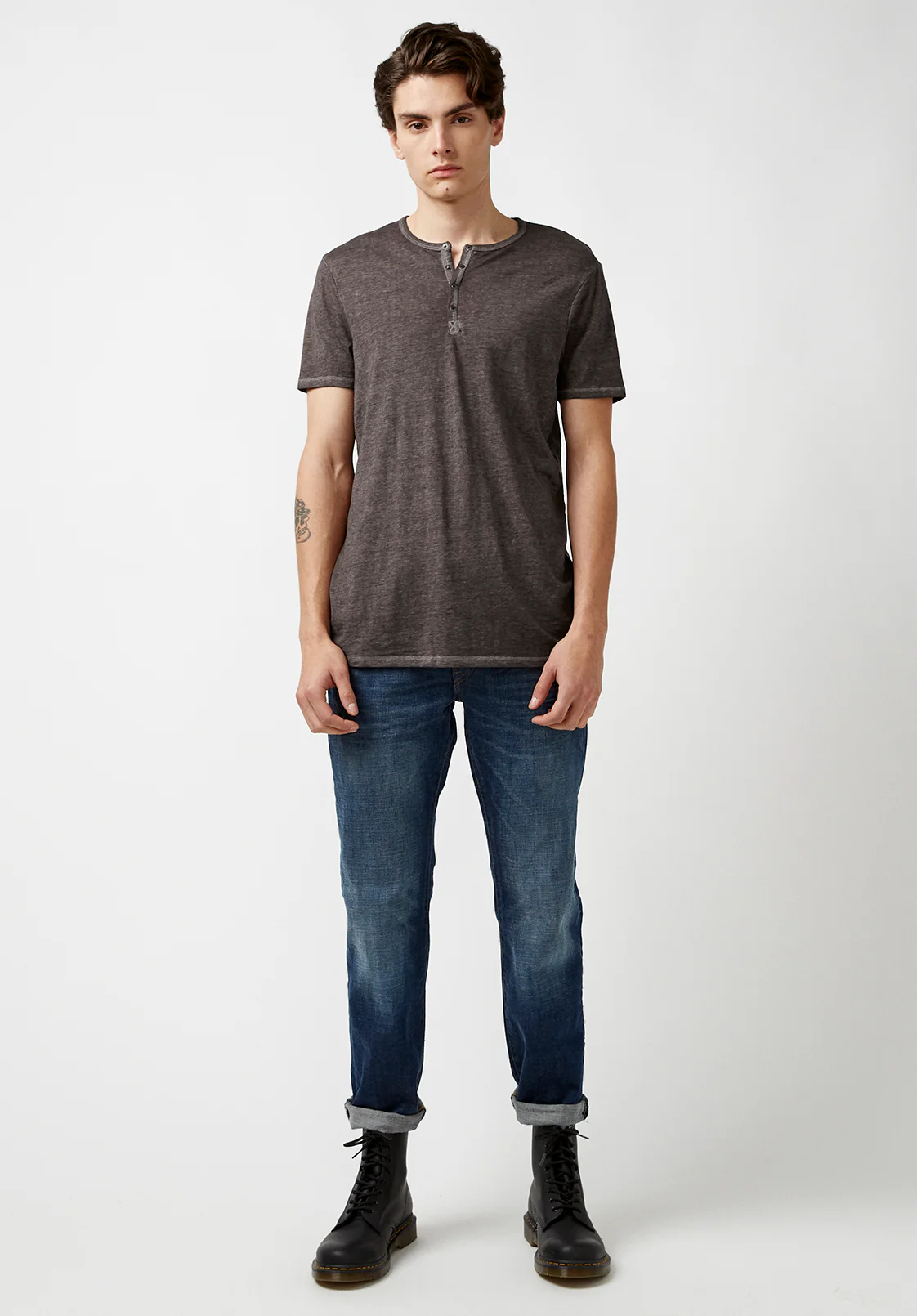 Kasum Men's Short Sleeve Henley, Ardent - BM21411 - Image 4