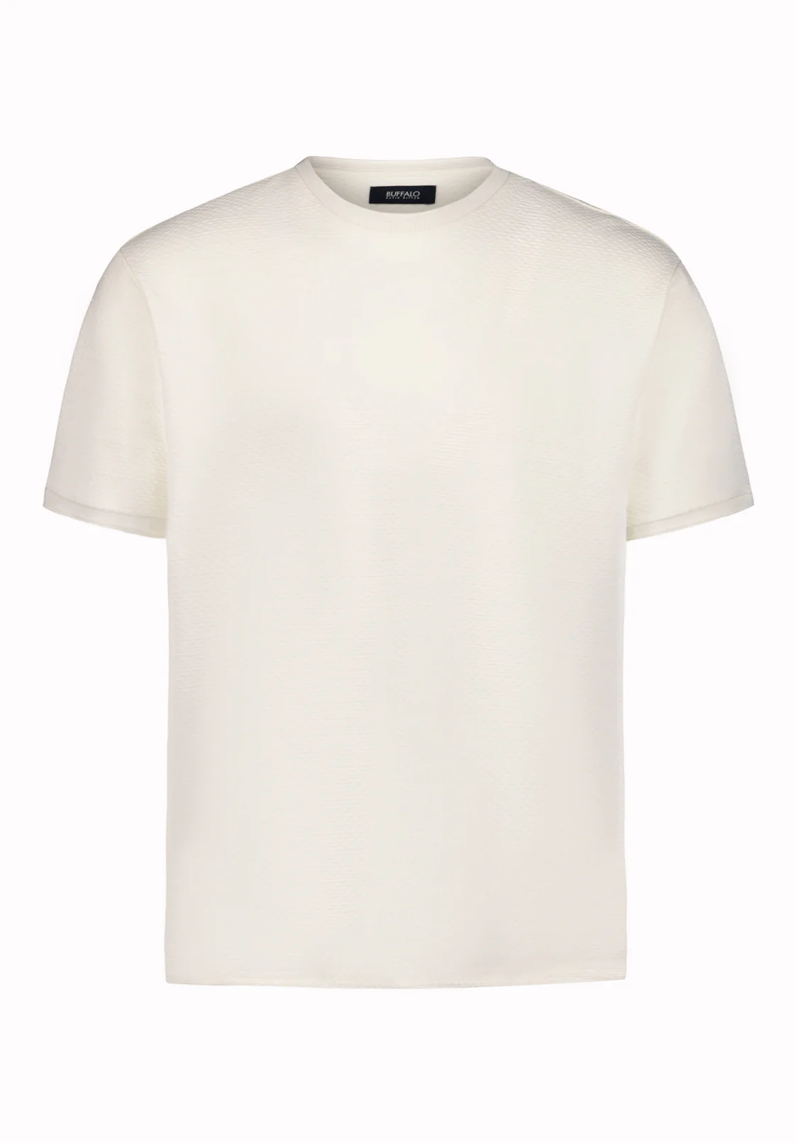 Kellen Men's Textured Knit Tee, Milk - BM24758 - Image 5