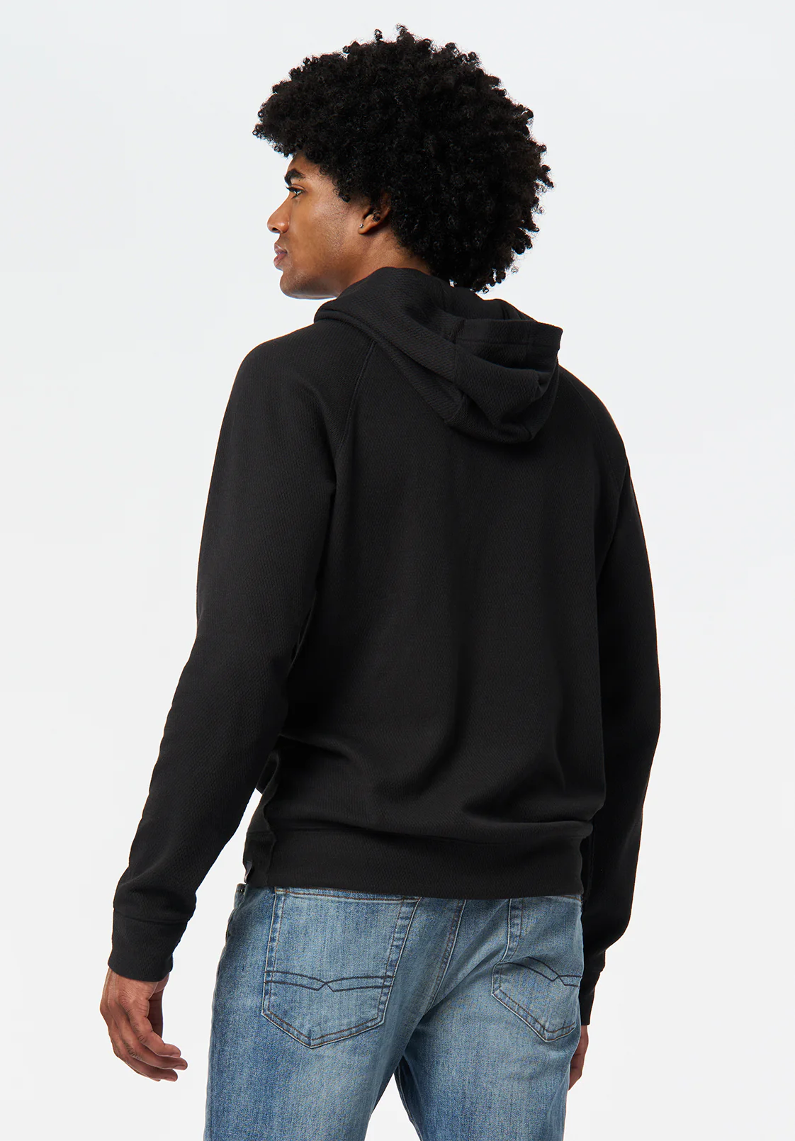 Kimber Men's Relaxed Hooded Top, Black - BM24668 - Image 4