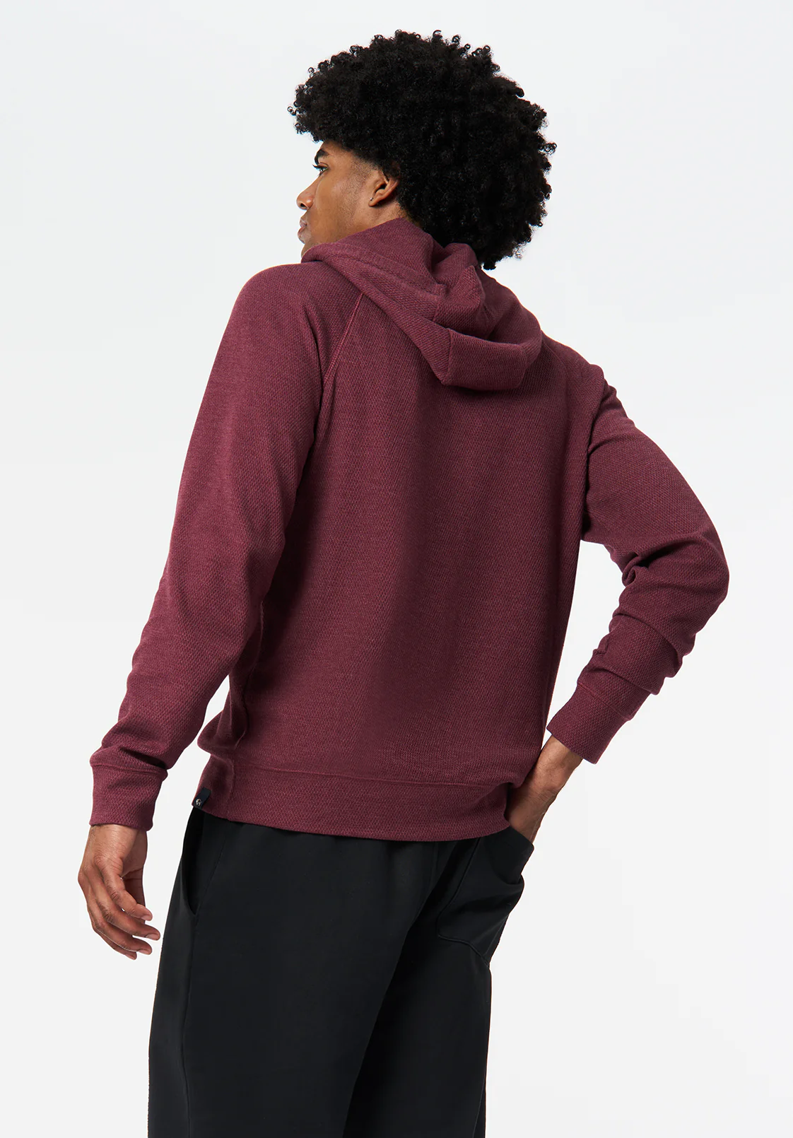 Kimber Men's Relaxed Hooded Top, Maroon Banner - BM24668 - Image 4
