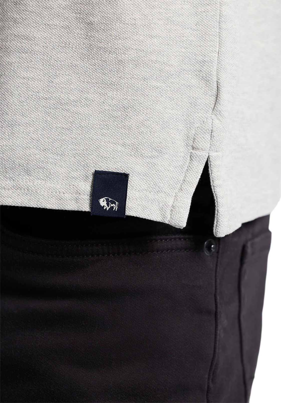 Kindell Men's Short Sleeve Pique Polo, Heather Grey - BM24608 - Image 5