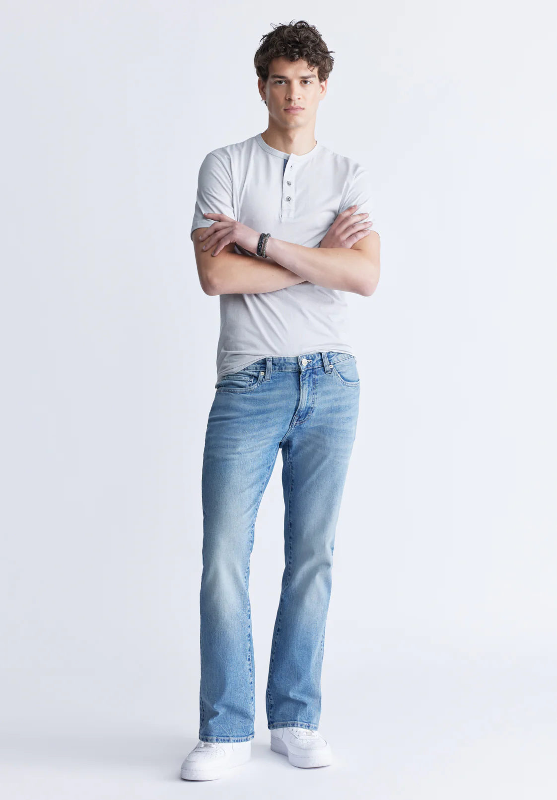 King Men's Slim Boot Jeans, Heavily Sanded - BM22963