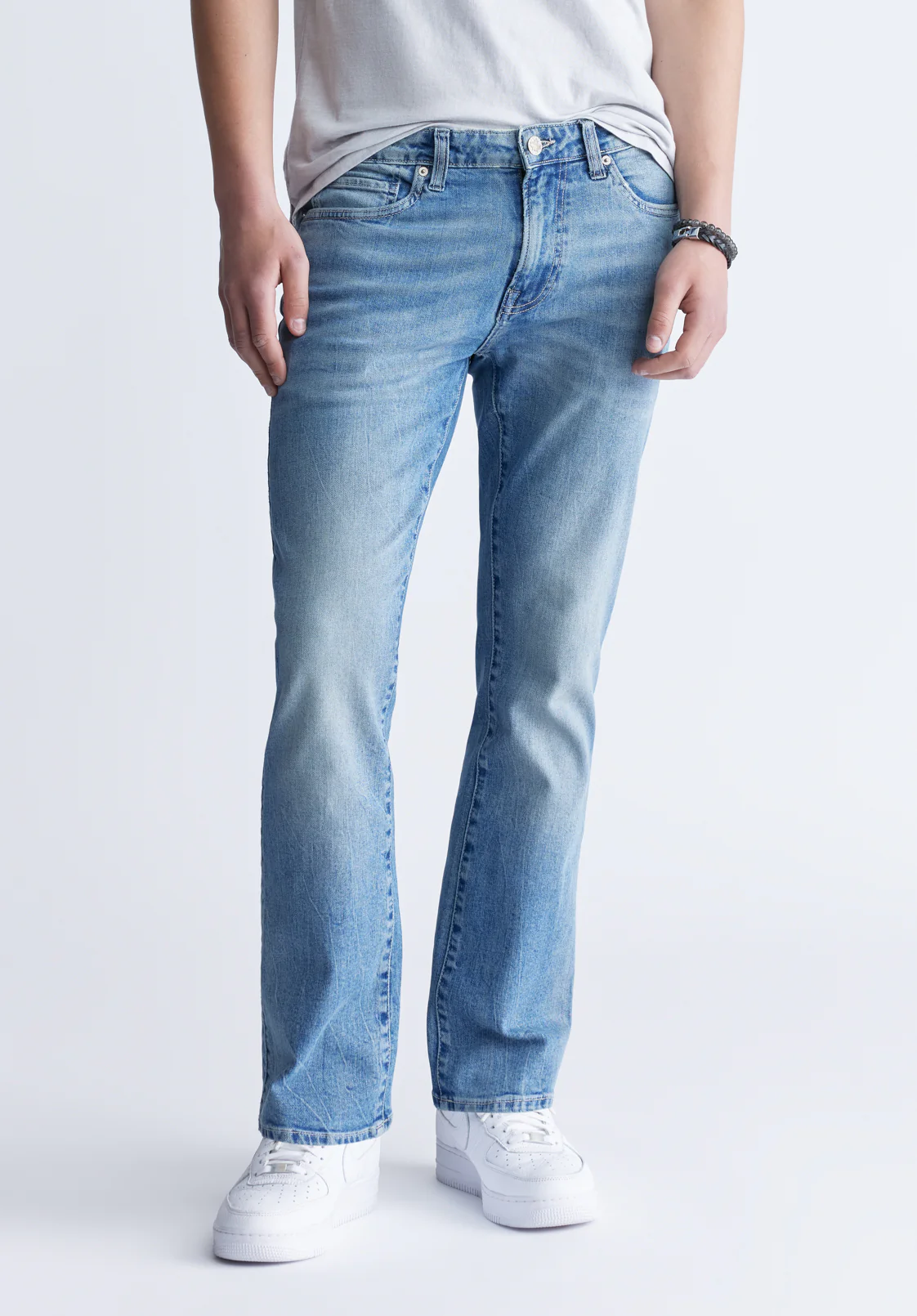 King Men's Slim Boot Jeans, Heavily Sanded - BM22963 - Image 2