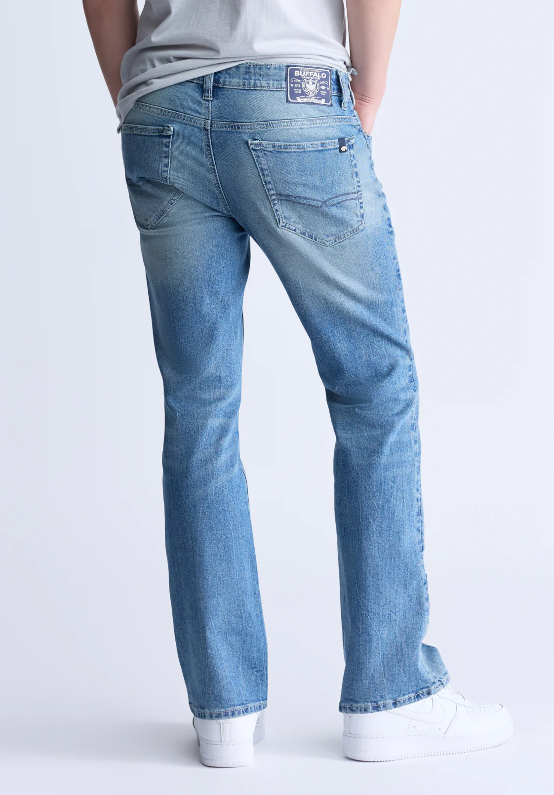 King Men's Slim Boot Jeans, Heavily Sanded - BM22963 - Image 3