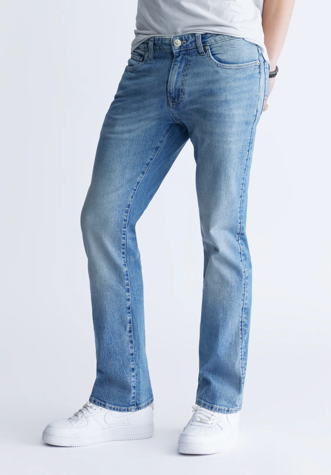 King Men's Slim Boot Jeans, Heavily Sanded - BM22963 - Image 4