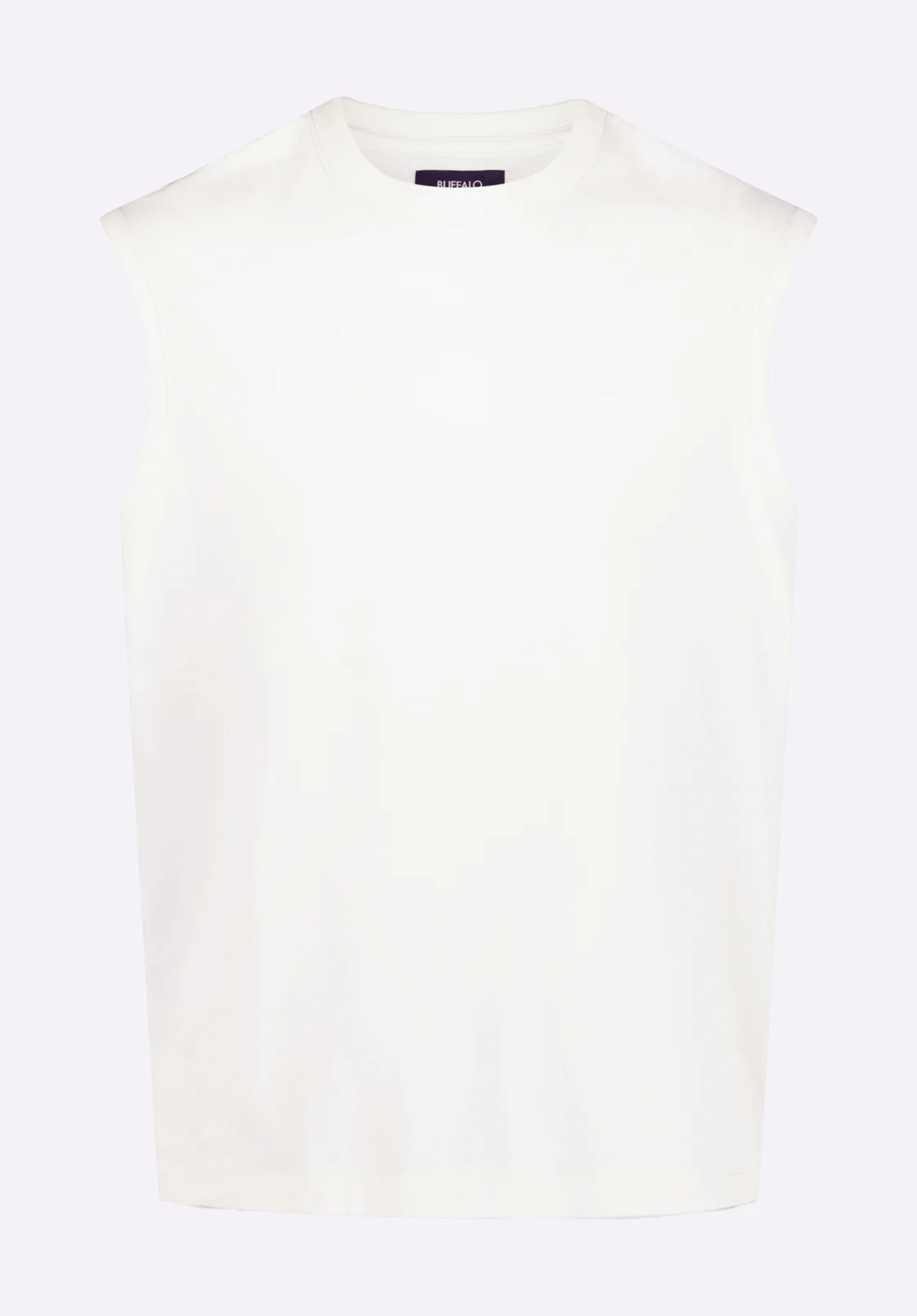 Kingster Men's Relaxed Jersey Tank, Milk - BM24601 - Image 5