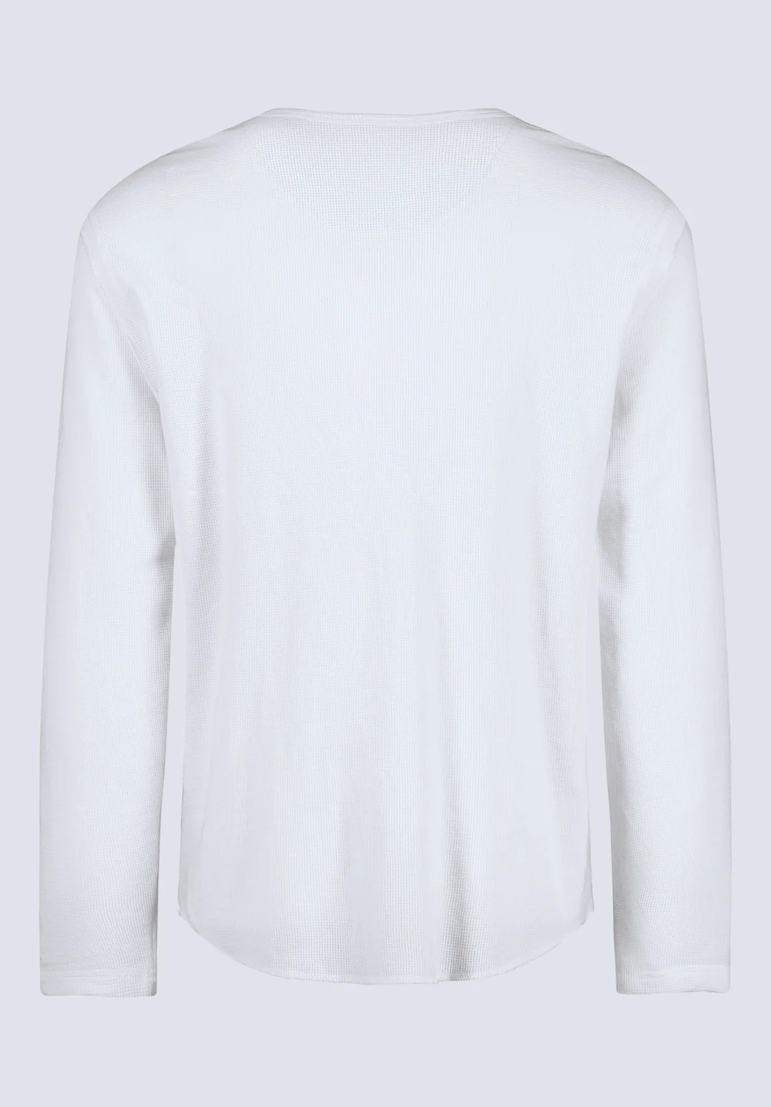 Kipato Men's Long Sleeve Henley, Blanc De Blanc - BM24434 - Image 7