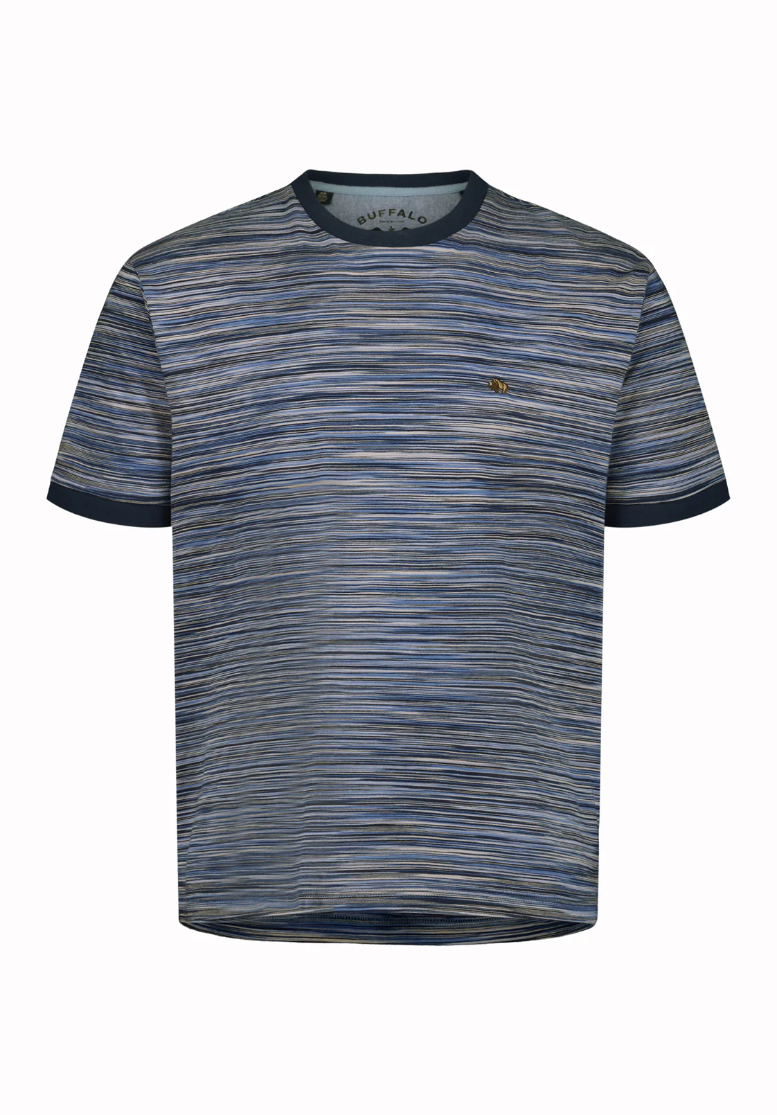 Kirion Men's Striped Tee, Faded Denim - BM24783 - Image 5