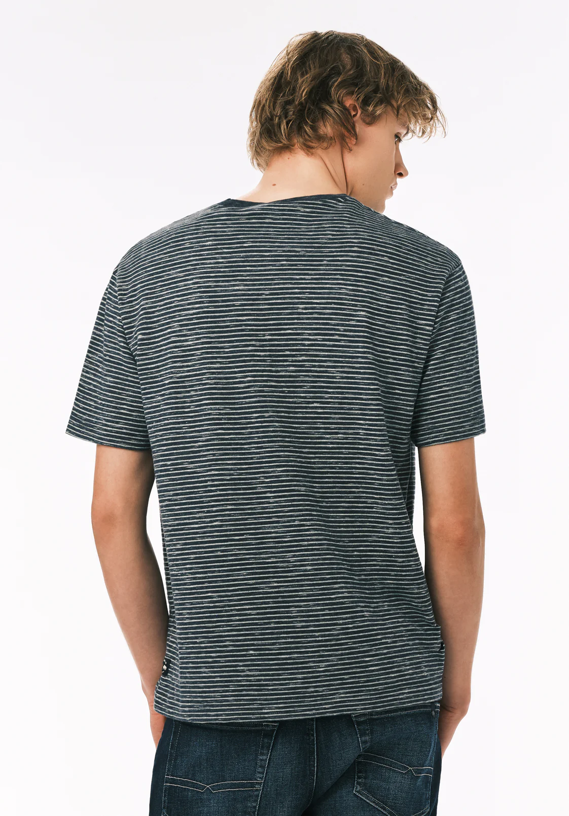 Kirion Men's Striped Tee, Whale - BM24815 - Image 4