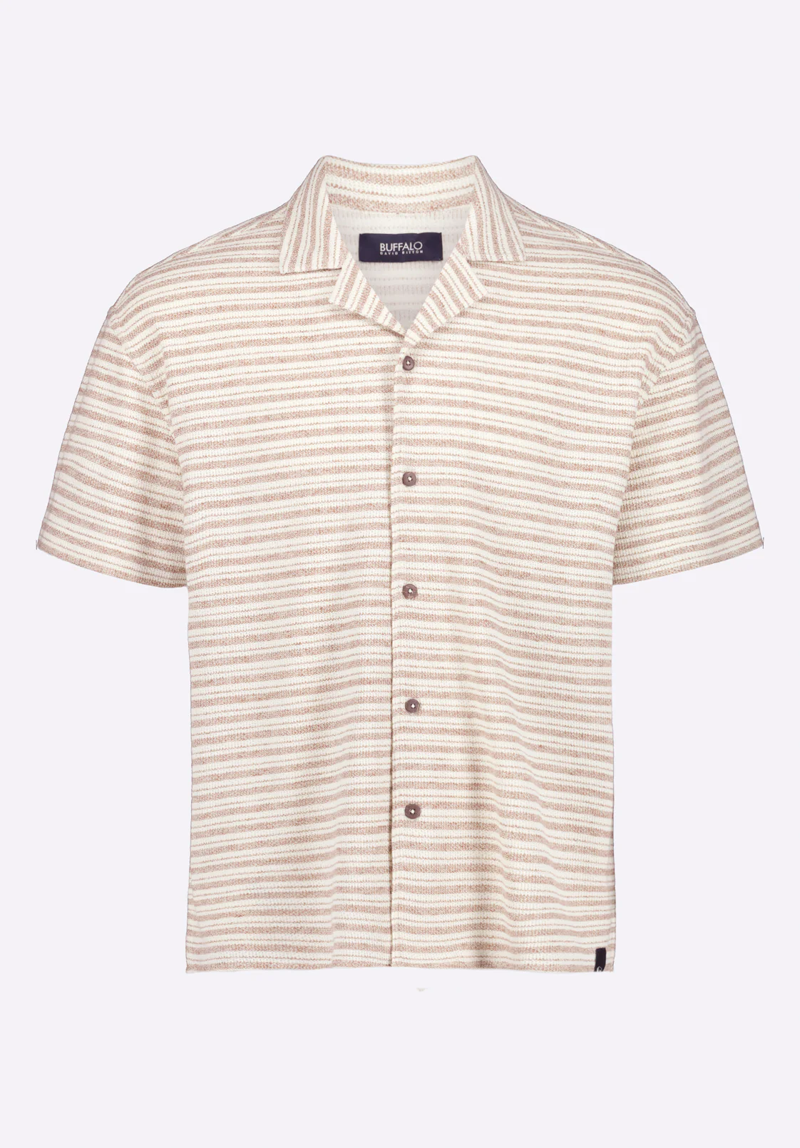 Koddy Men's Short Sleeve Striped Jersey Shirt, Woodsmoke - BM24599 - Image 6