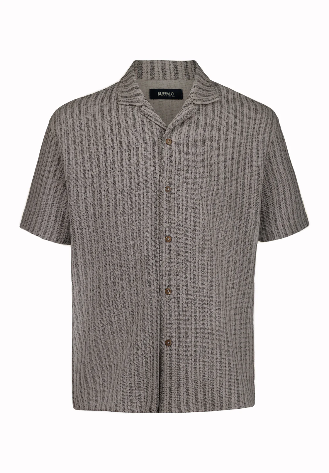 Koddy Men's Short Sleeve Boxy Striped Shirt, Meteorite - BM24869 - Image 5