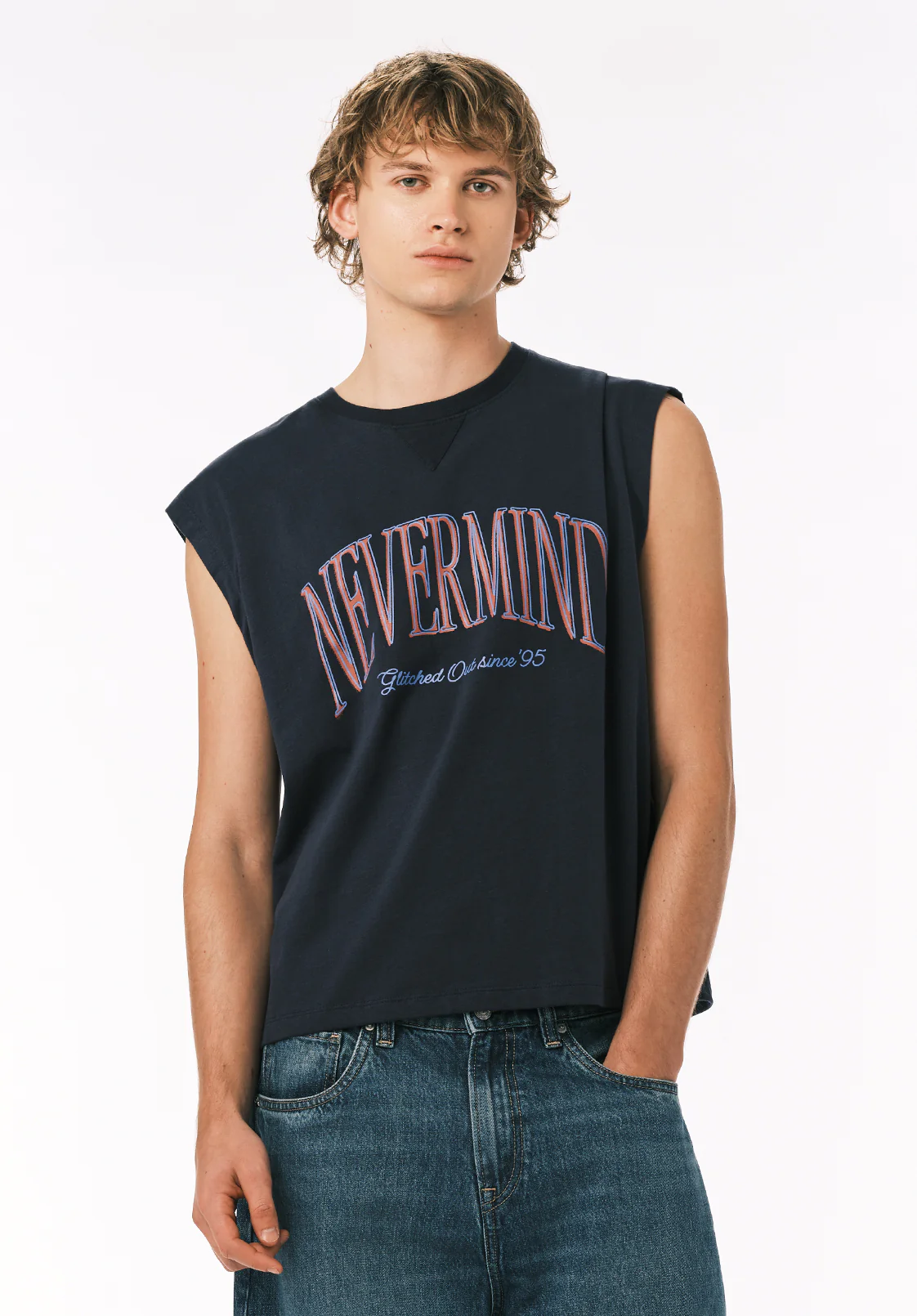 Kurt Men's Cropped Graphic Tank, Whale - BM24854 - Image 4