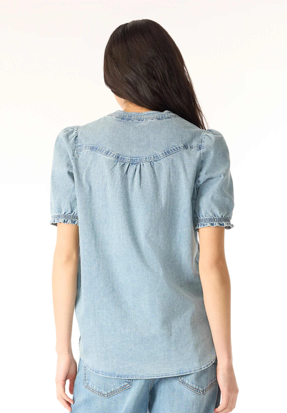 Lenore Women's Puffed Sleeve Blouse, Classic Vintage - WT0191P - Image 4