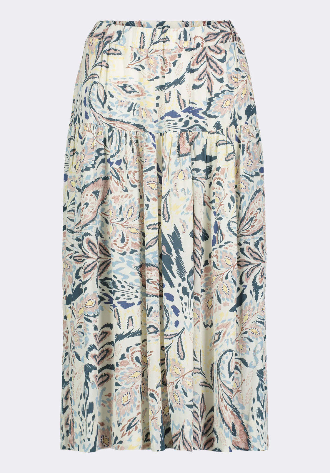 Lupita Women's Printed Tiered Midi Skirt, Paisley - WS0016P - Image 6