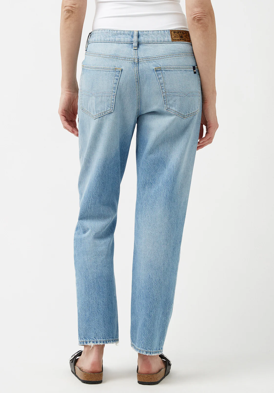 Madison Women's Relaxed Boyfriend Jeans, Used and Sanded - BL15871 - Image 2