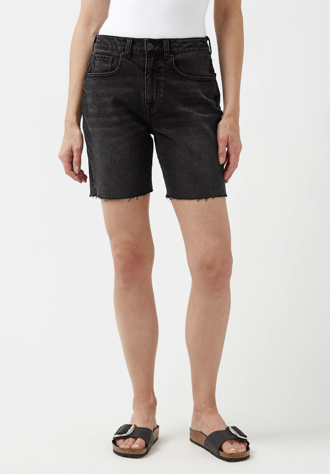 Maggie Women's Mom Shorts, Black Vintage - BL15920 - Image 6