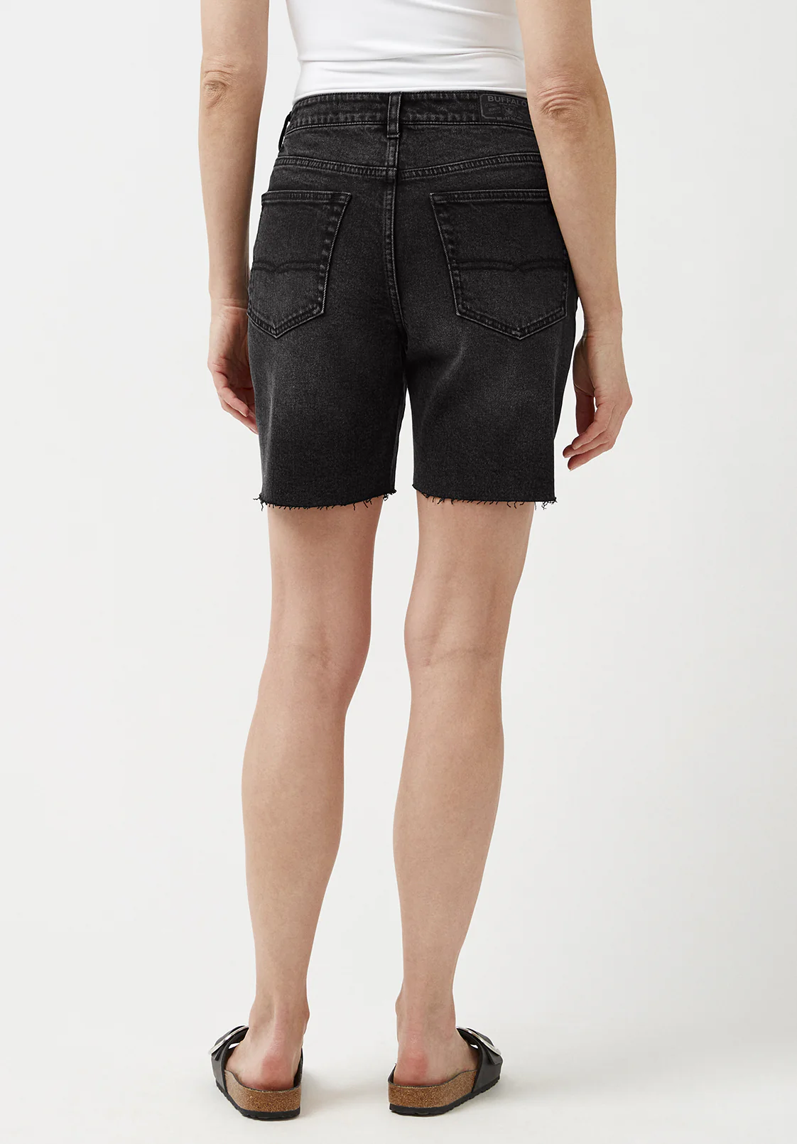 Maggie Women's Mom Shorts, Black Vintage - BL15920 - Image 8