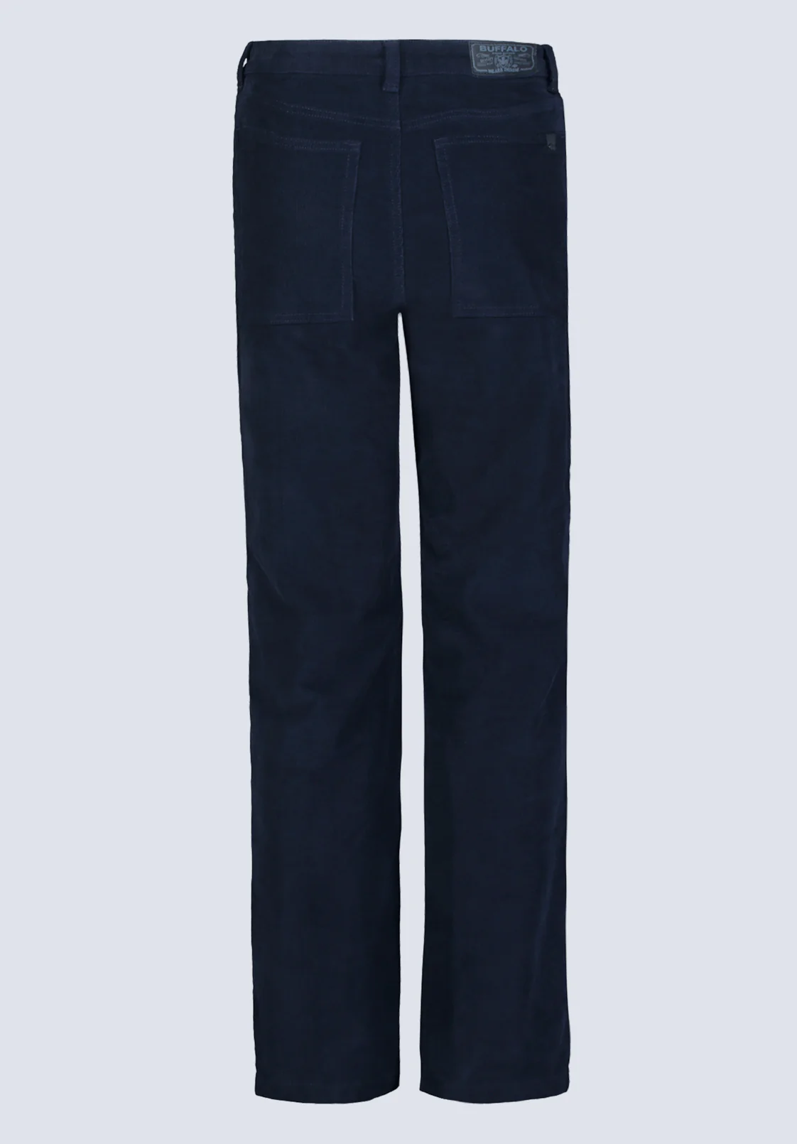 Mary Women's Mid Rise Straight Pants, Navy - BL16007 - Image 7