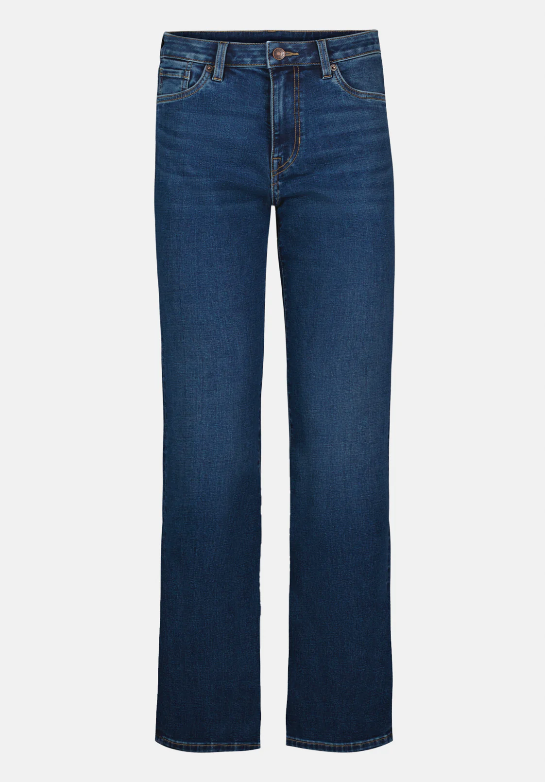 Mary Women's Mid Rise Straight Jeans, Indigo Contrast - BL16151 - Image 5