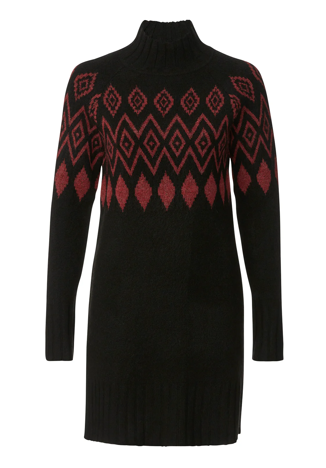 Massima Women's Sweater Dress, Black - SD0001H - Image 6