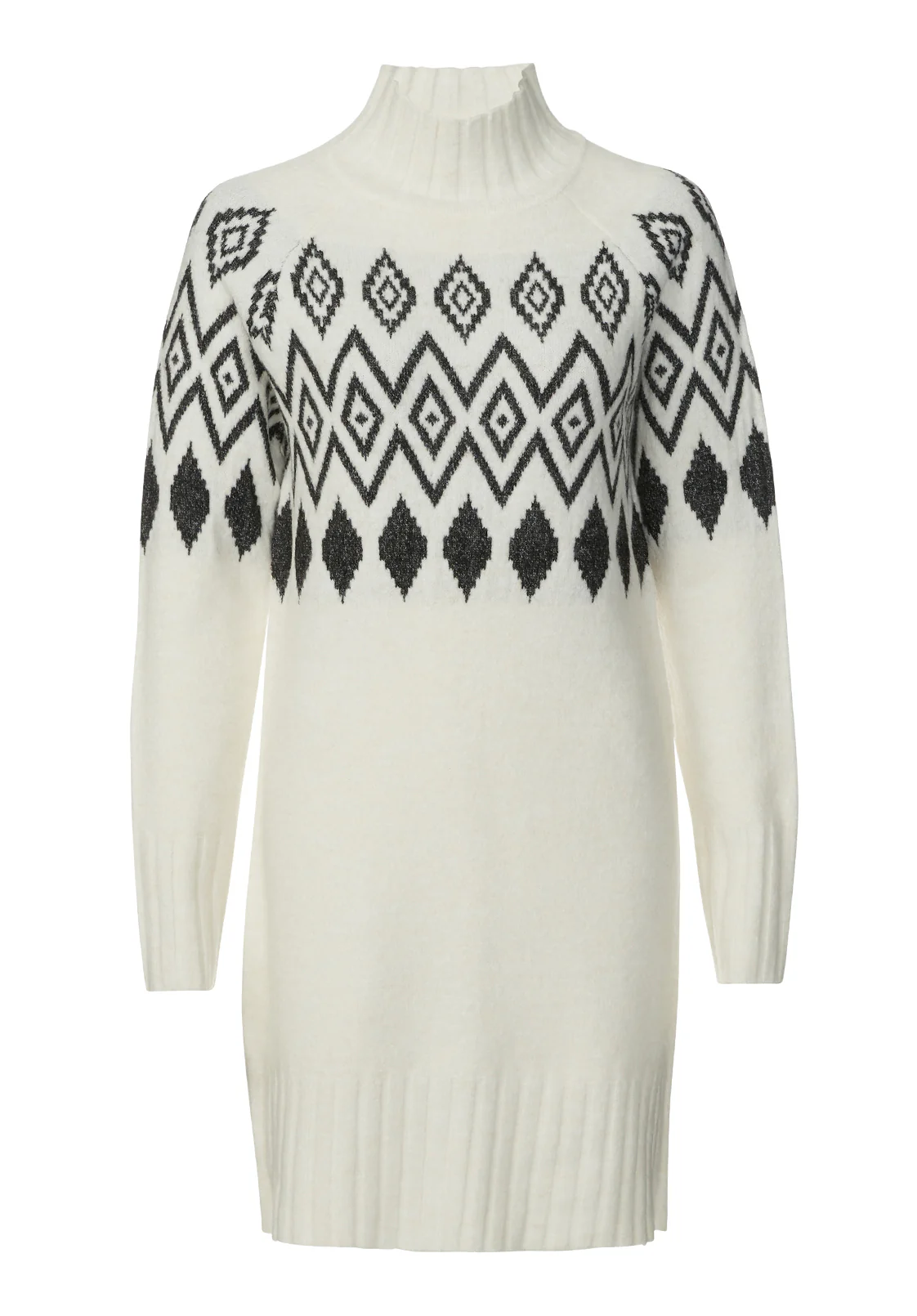 Massima Women's Sweater Dress, Ivory - SD0001H - Image 6